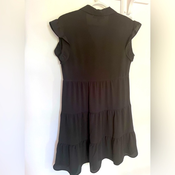 Black Dress with Ruffles - Picture 4 of 5